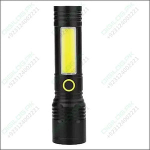 Handheld rechargeable Emergency Torch flashlight with zoom BN-537 universal flashlight dust protection Type-C charging