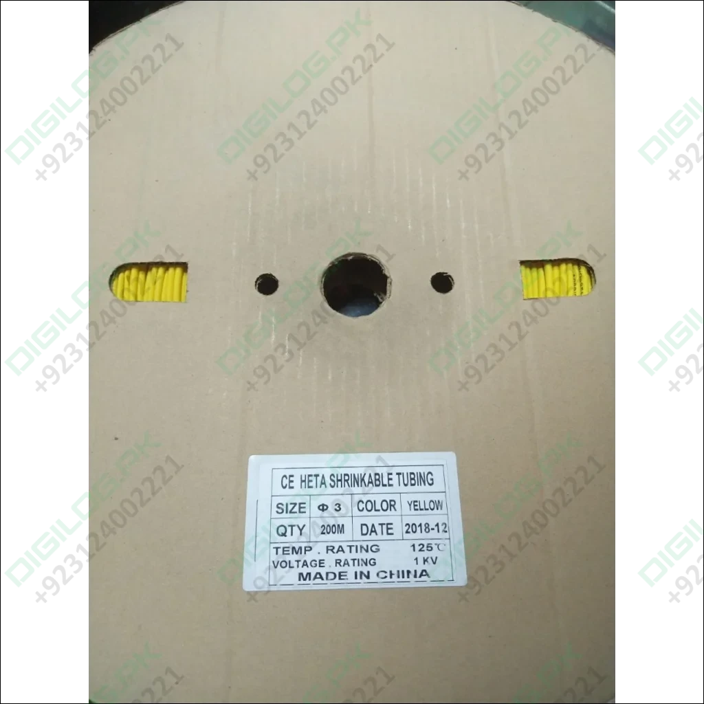 Heat Shrink Sleeve Yellow Color 200Meter Roll