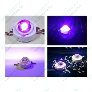 High Power Uv Led Chip 3w Purple Ultraviolet Bulb Lamp 1