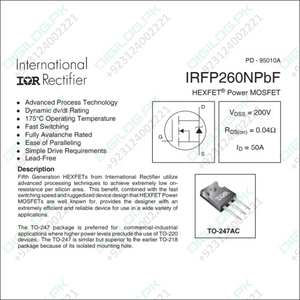 Irfp260n Power Mosfet