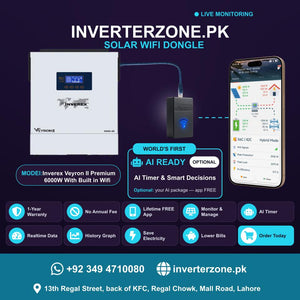 Inverterzone Inverex Veyron II Premium 6000W With Built in Wifi Special Model Solar WiFi Dongle