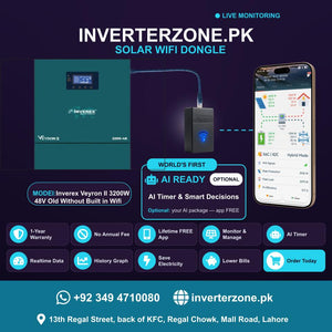 Inverex Veyron II 3200W 48V Old Without Built in Wifi Solar WiFi Dongle - Real-Time Solar Monitoring
