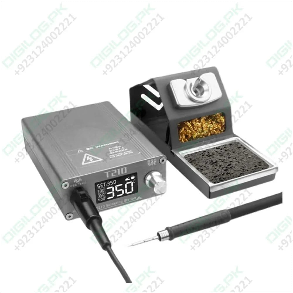 T210 Thermostatic Soldering Station – 75W Adjustable Temperature 120–450°C LED Display Auto Sleep PID Control