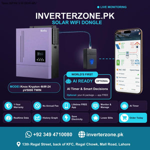Knox Krypton 4kW-24-pV5000-TWIN Solar WiFi Dongle - Real-Time Solar Monitoring