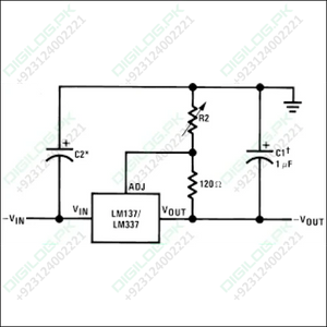 Lm337 Adjustable -ve Voltage Regulator