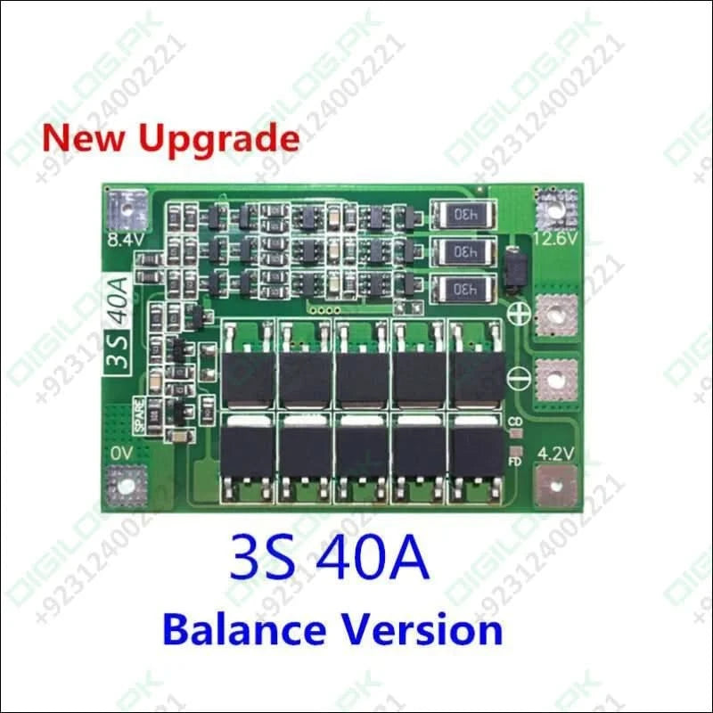 3s 40a Bms 11.1v 12.6v 18650 Lithium Battery Protection