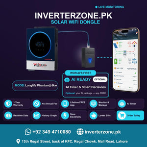 Long life Phantam II 6kw Solar WiFi Dongle - Real-Time Solar Monitoring