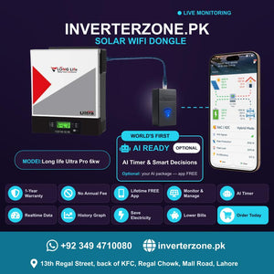 Long life Ultra Pro 6kw Solar WiFi Dongle - Real-Time Solar Monitoring