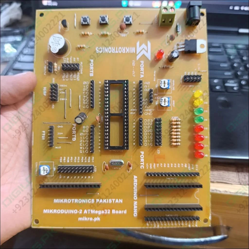 MikroDuino-II AVR ATMega32 Arduino Compatible Board Without LCD,IC And Arduion