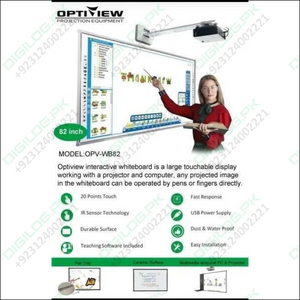 Optiview Interactive Whiteboard 82 Inch Opv-wb82 1 Used