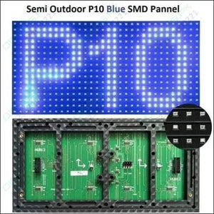 P10 Blue Smd Led Display Panel Semi Outdoor Module