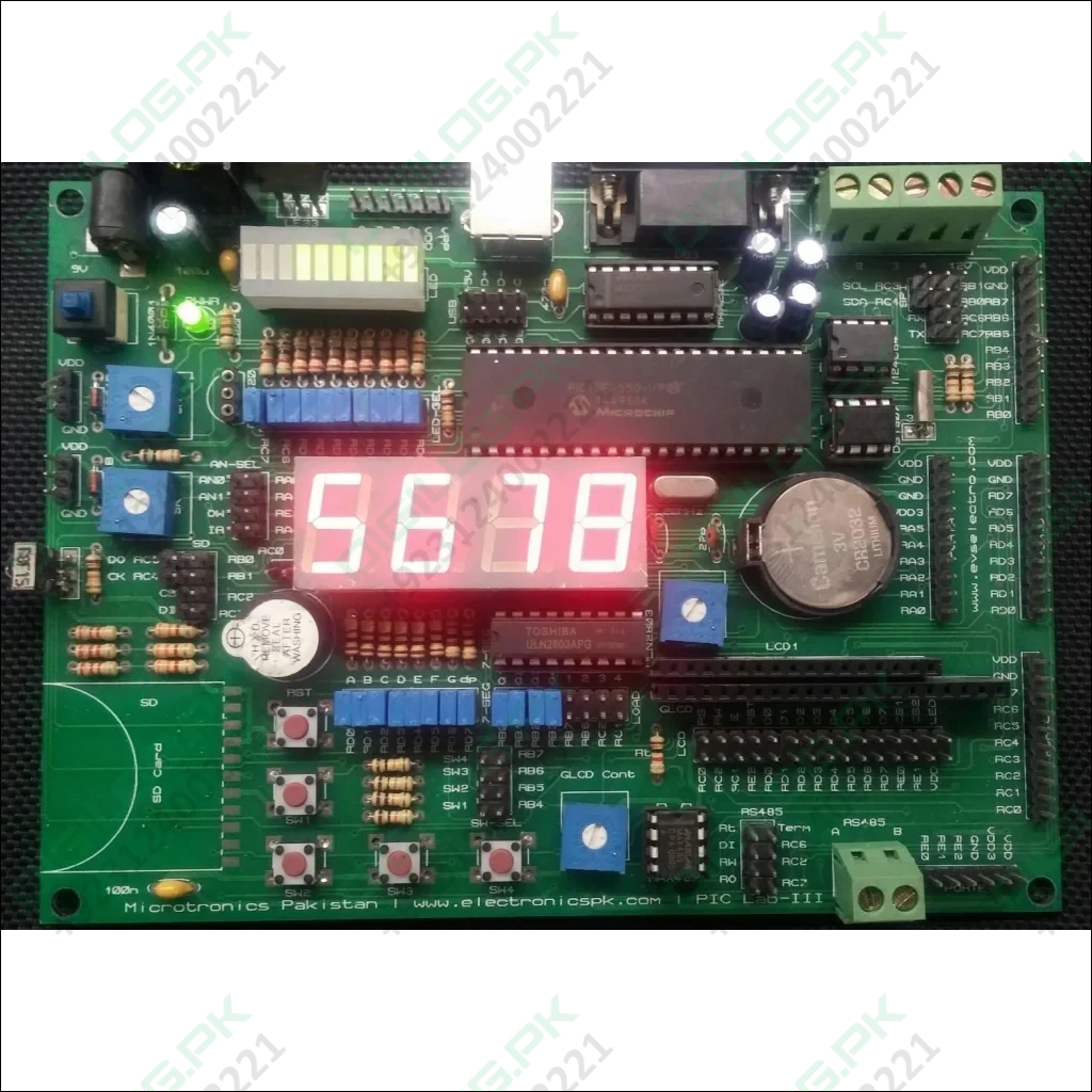 Pic Lab-iii Microchip Microcontroller Development Board