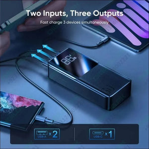 22.5W 30000mAh Power Bank 2 Inputs + 3 Output LED Display