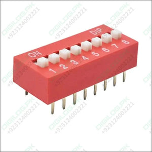 8-Position DIP Switch – Slide Type PCB Mount 8-Bit Manual Address Switch - DIP Switch