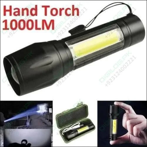 Portable Mini 2 In 1 Led Flasht Light 1000 Lumens 3modes