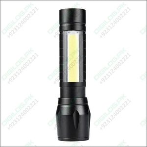 Portable Mini Telescopic Zoom Xpe Cob Led Main Light White