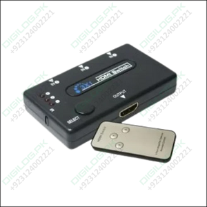 3 Port Hdmi Switch Hub With Remote Control