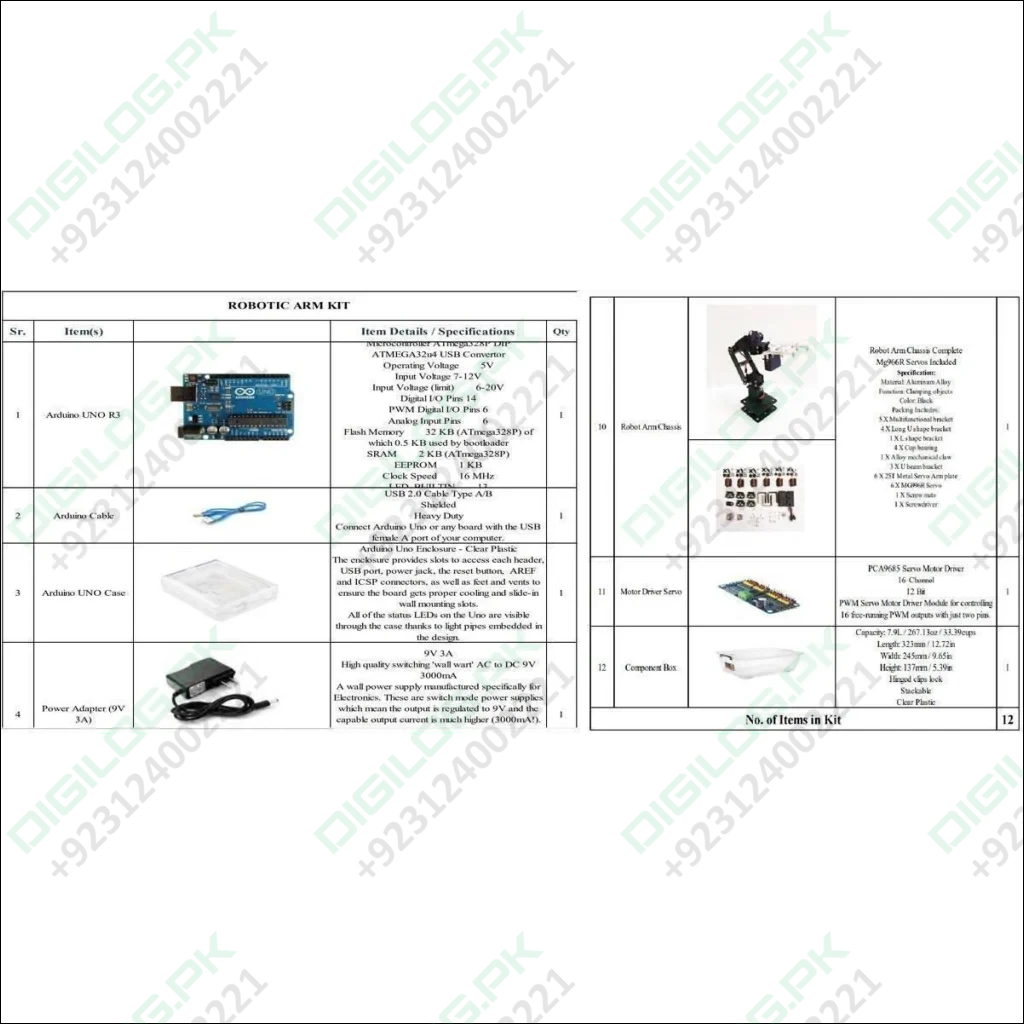 Robotic Arm Kit Makers Space It Lab Punjab Government