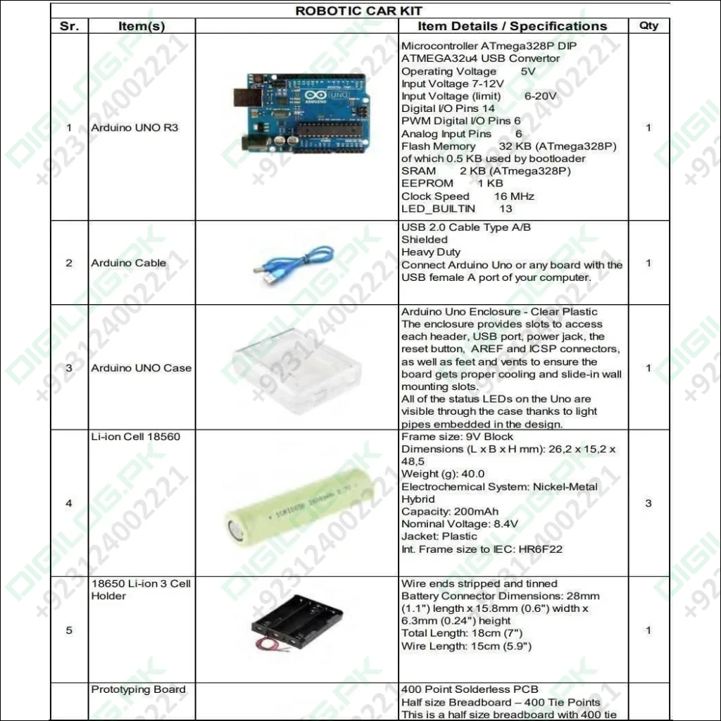ROBOTIC CAR KIT Makers Space IT Lab Punjab Government