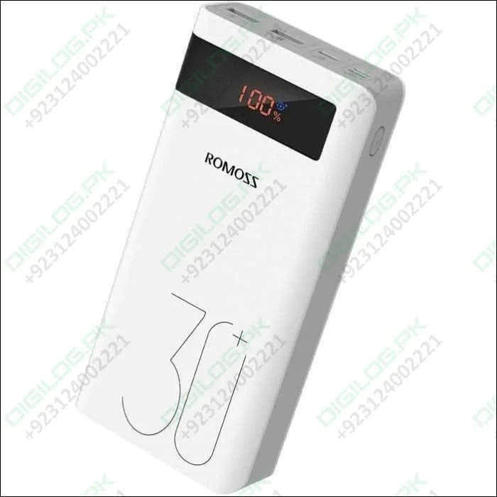 Romoss 30000mah 18w Type c Pd 3 Outputs Inputs Fast