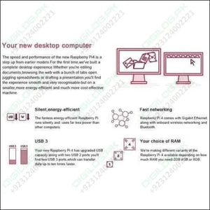 Raspberry Pi 4 8gb Ram Model b Quad Core Cpu 1.5ghz