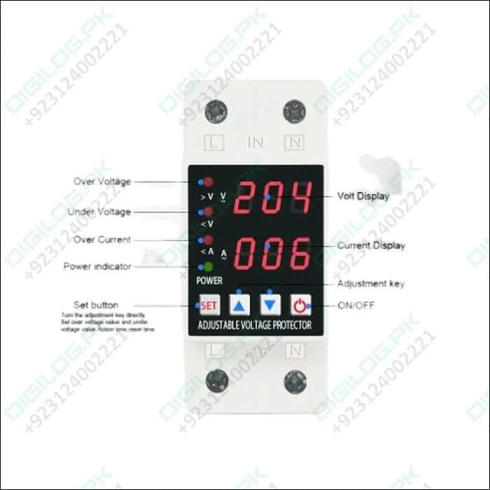 Dual Display Adjustable Over Voltage Current And Under