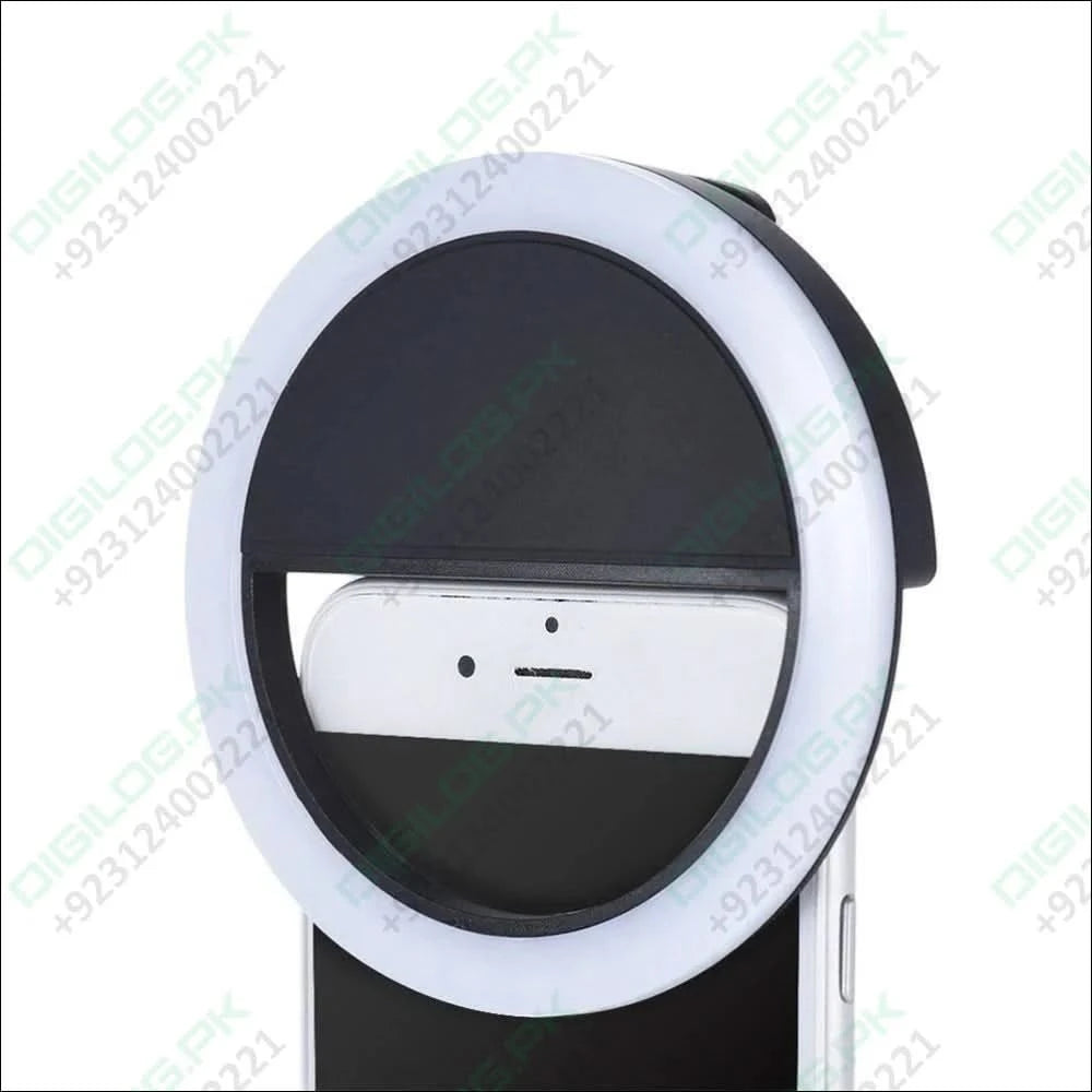 30 Led Selfie Ring Light Usb Rechargeable Clip On Cell