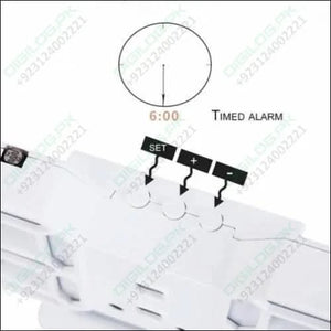 Stylish & Unique Electronic Desk Clock Vst-883-green