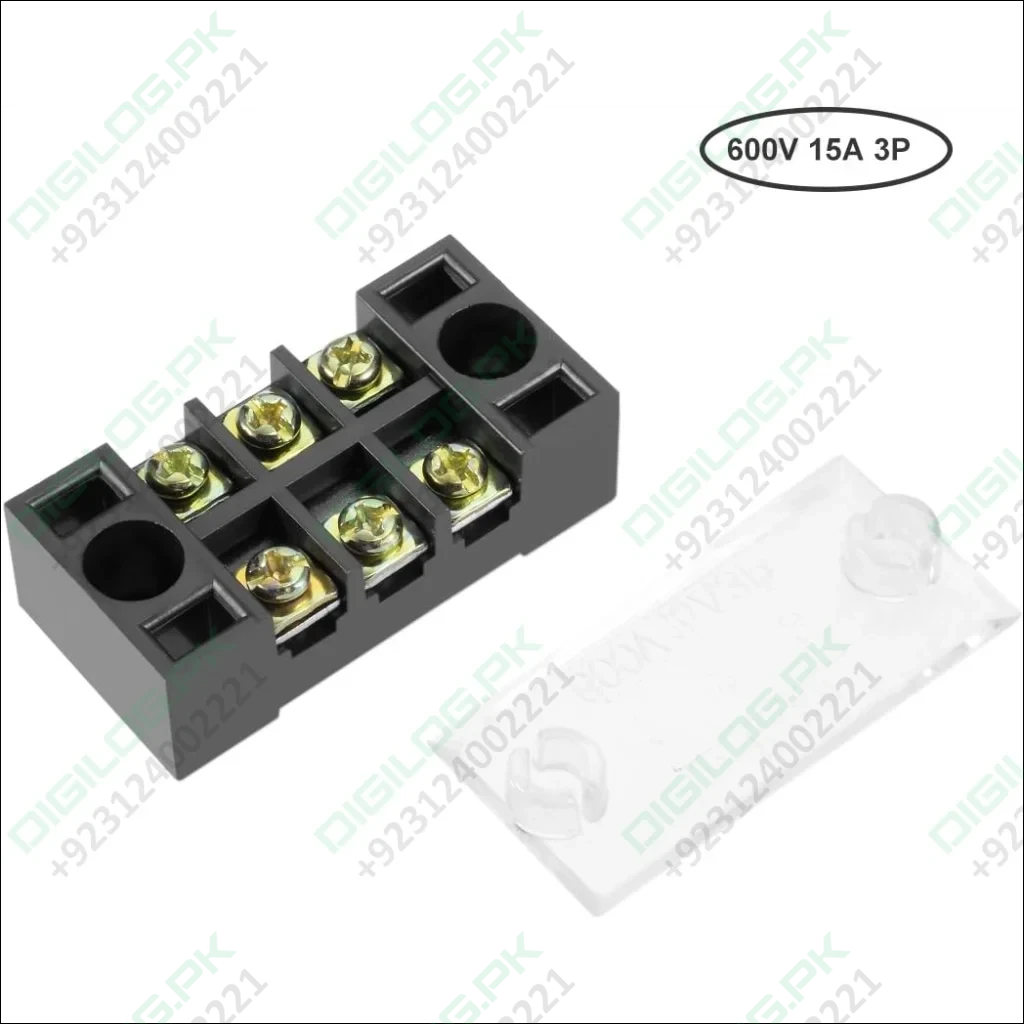 TB-1503L - 3 Terminal 600V 15A 3P Terminal Block Connector In Pakistan