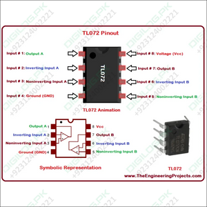 Tl072 Dual Low - noise Jfet - input General - purpose