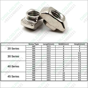 40XM8 T NUT Sliding Nut Hammer Drop In Fasten Connector M8