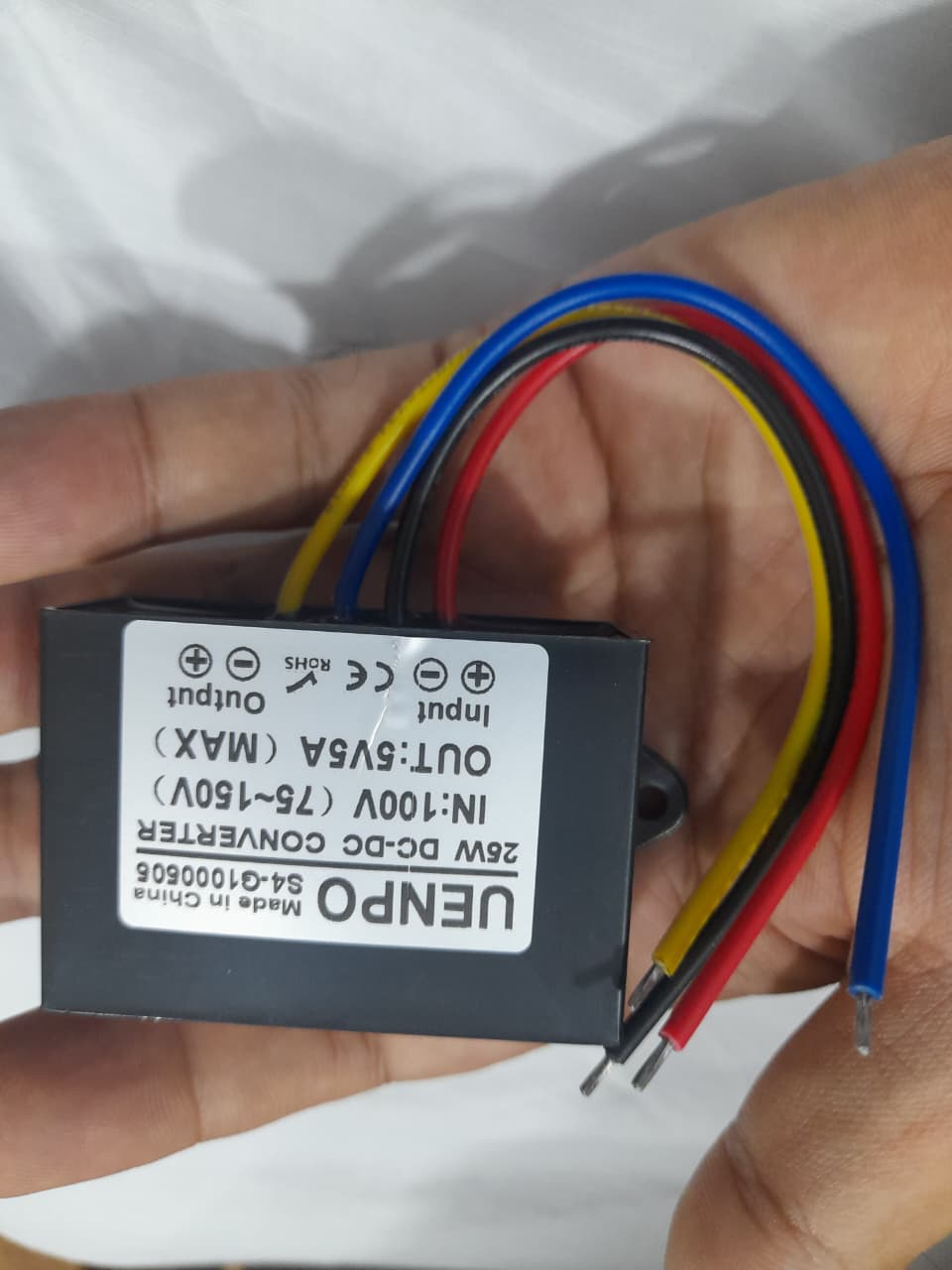 UENPO 12V 5A DC Isolated Power Supply 75~150V to 5V Voltage Reduction Module