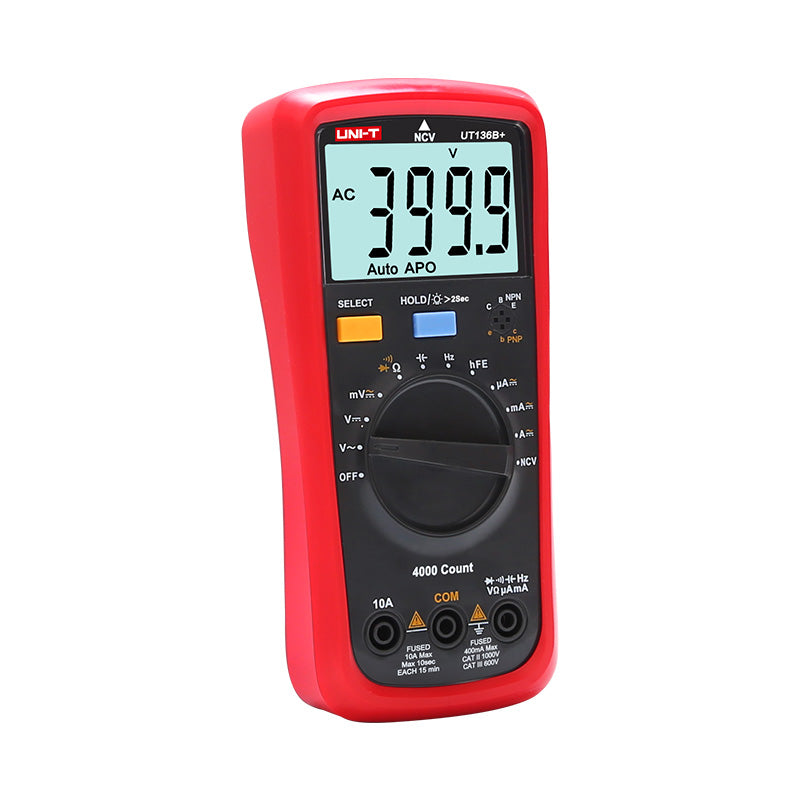 UNI-T UT136C+ multimeter display detail