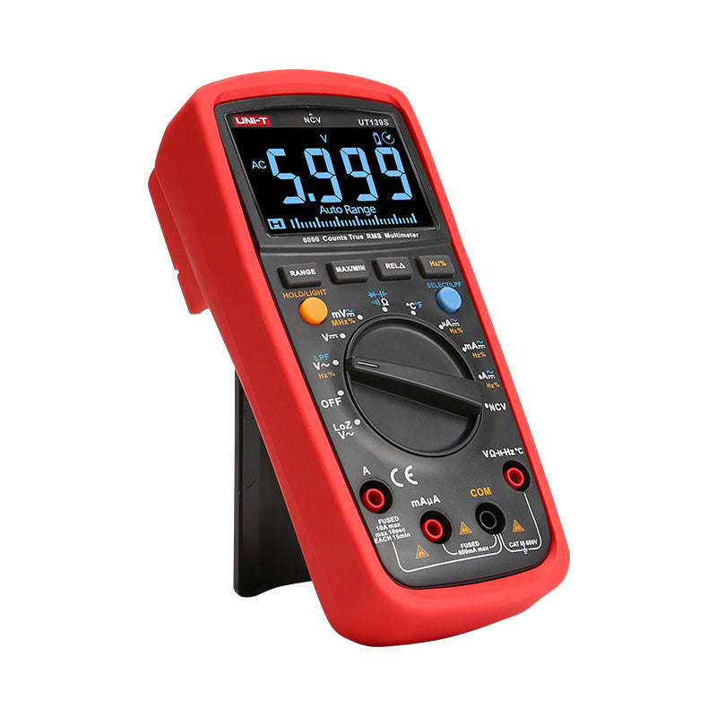 UNI-T UT139S multimeter black EBTN display detail