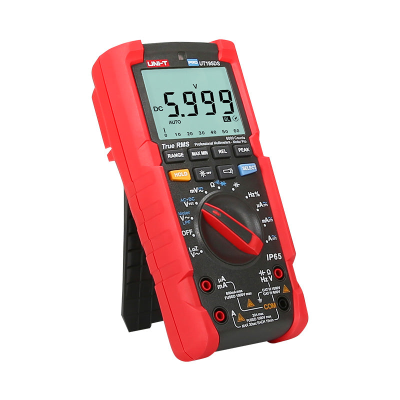 UNI-T UT195DS rugged multimeter side detail