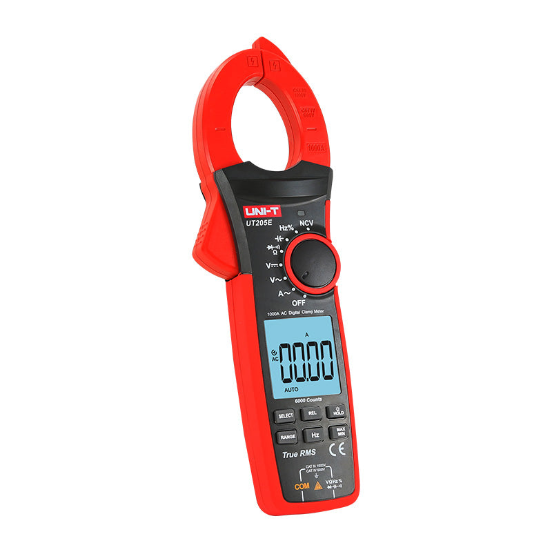 UNI-T UT200-series clamp meter display detail