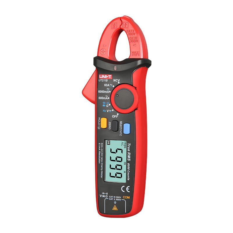 UNI-T UT211B clamp meter display detail