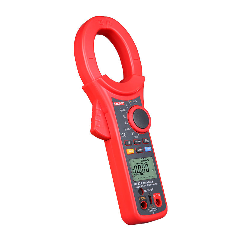 UNI-T UT220 series large-jaw clamp meter display detail