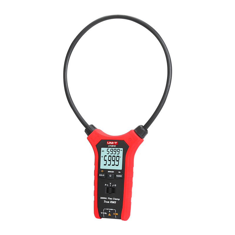 UNI-T UT281 series flexible clamp meter display detail
