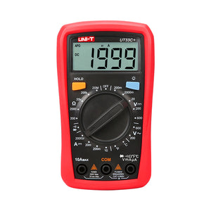 UNI-T UT33C+ palm size digital multimeter with temperature front