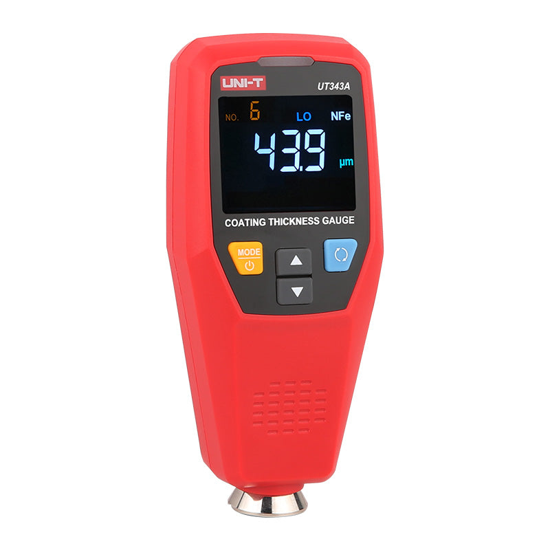 UNI-T UT343A paint thickness gauge display