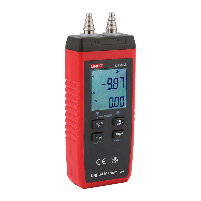 UNI-T UT366A differential pressure gauge display