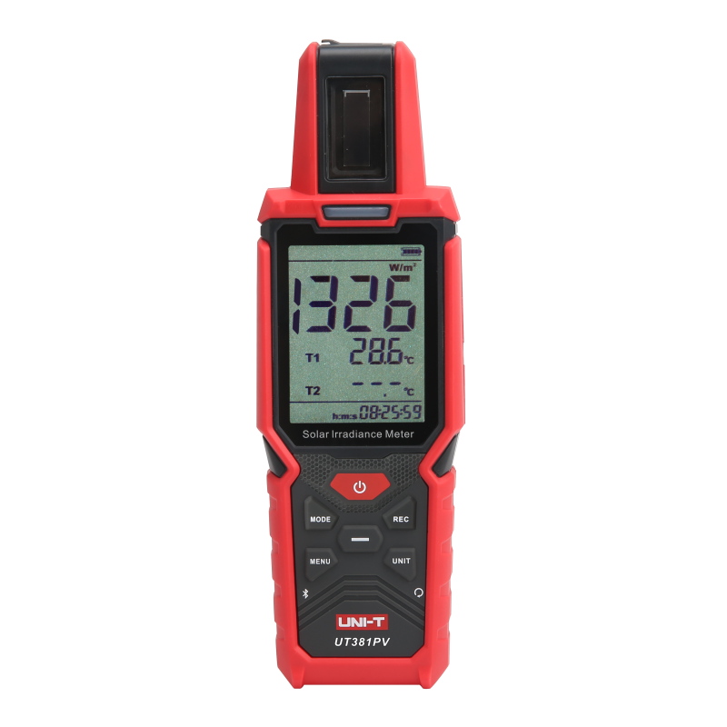 UNI-T UT381PV solar irradiance meter front