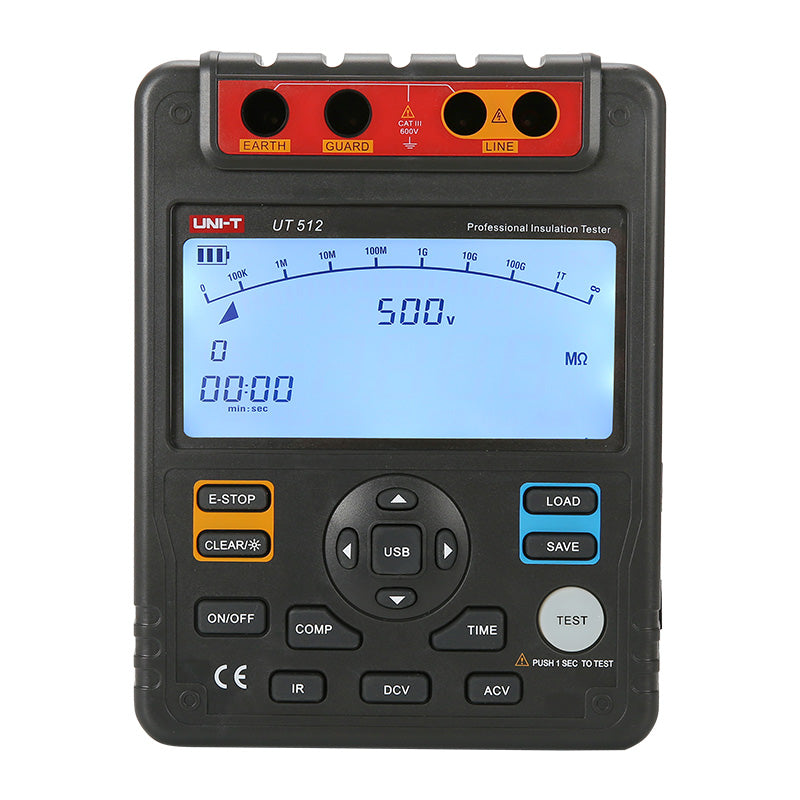 UNI-T UT512 insulation resistance tester view 2