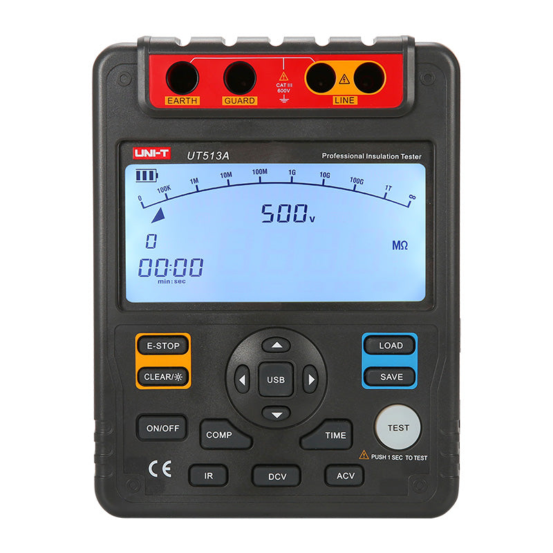 UNI-T UT513A insulation resistance tester view 2