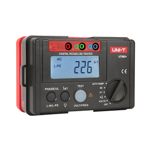 UNI-T UT582+ rcd / elcb tester view 2