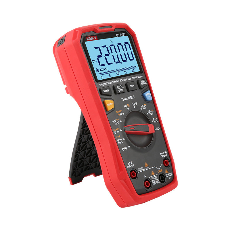 UNI-T UT61E+ multimeter display detail