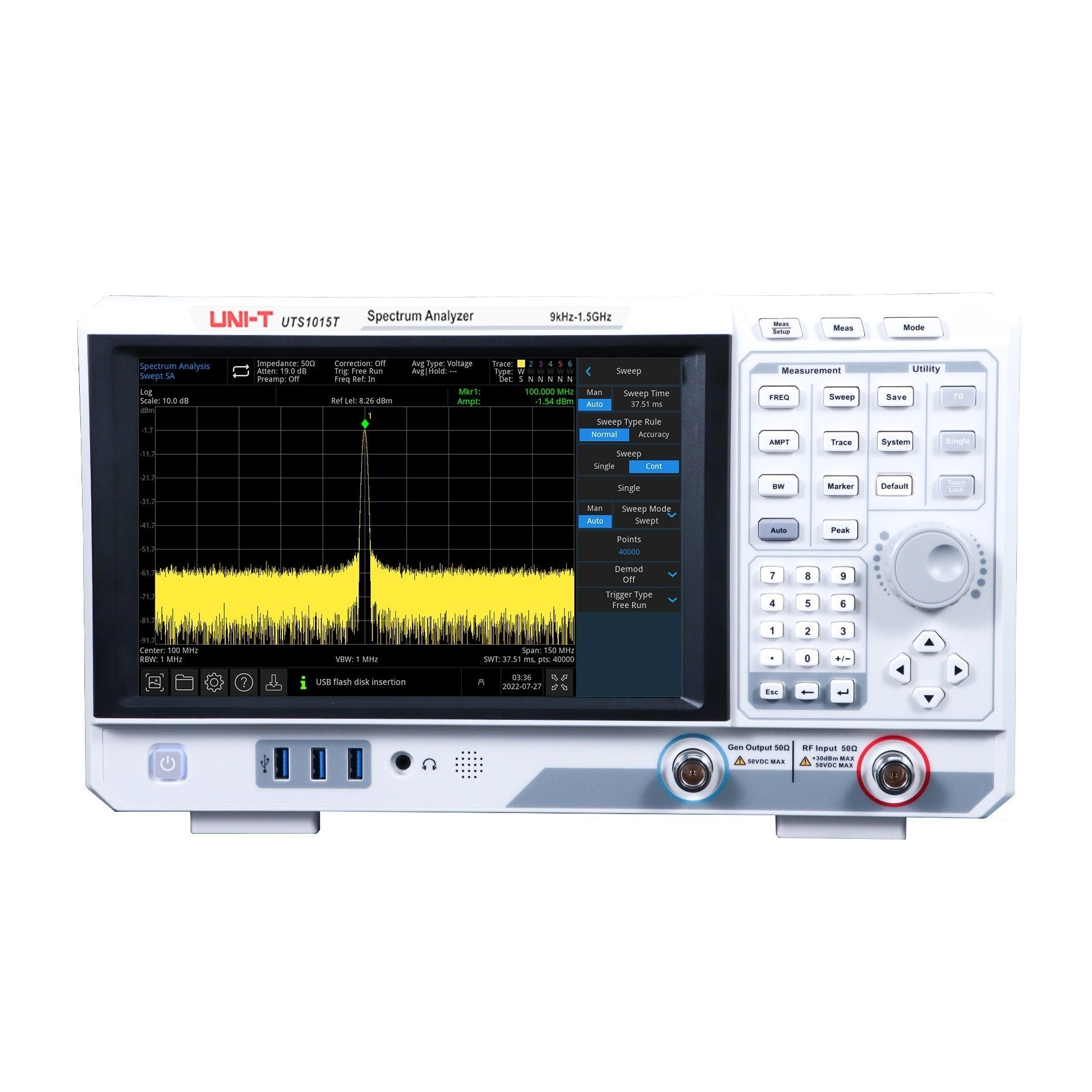 UNI-T UTS1015T spectrum analyzer