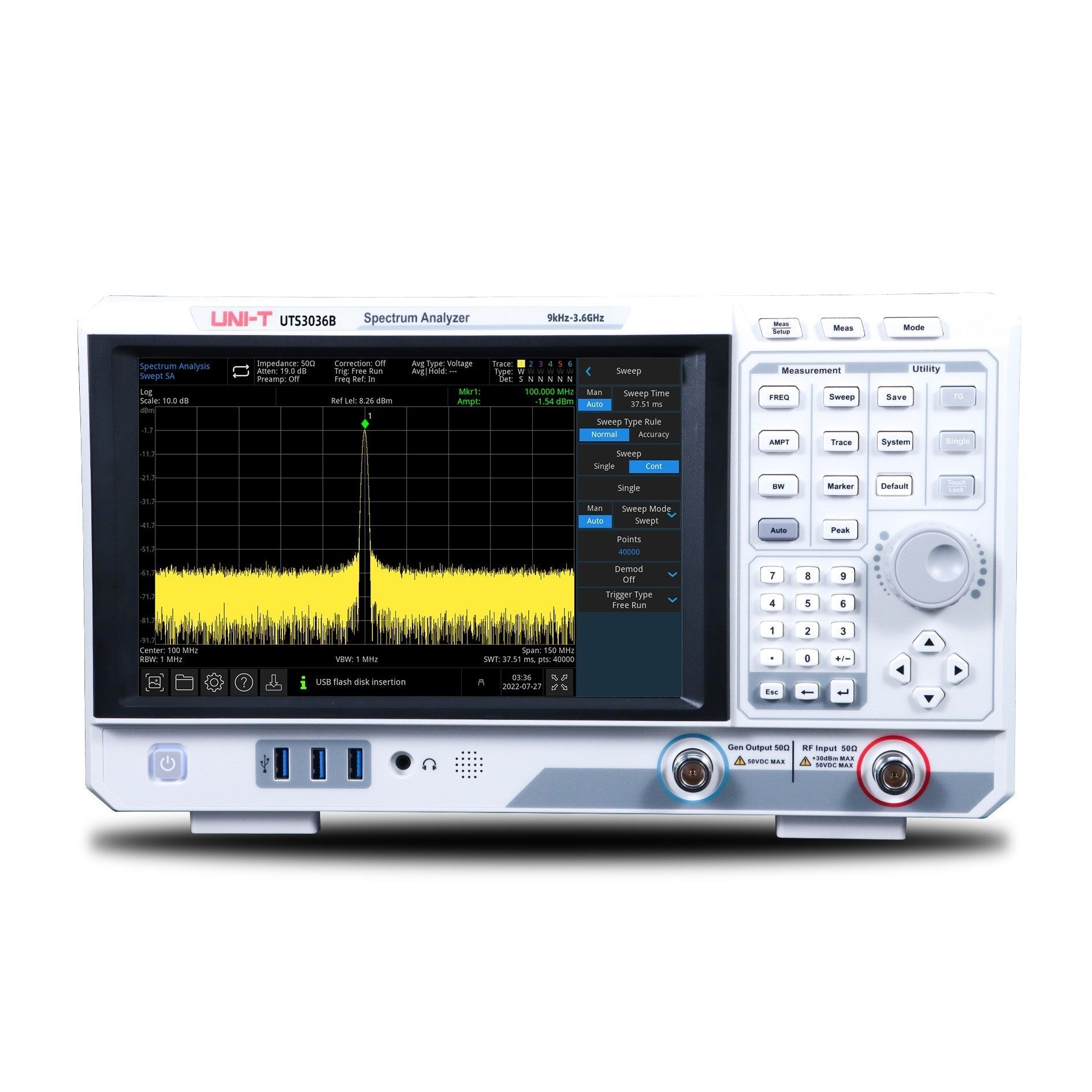 UNI-T UTS3036B spectrum analyzer