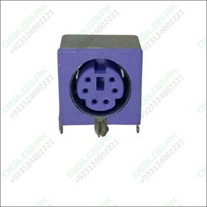 Pcb Mount 6 Pin Mini Din Socket Audio Video Connector - c